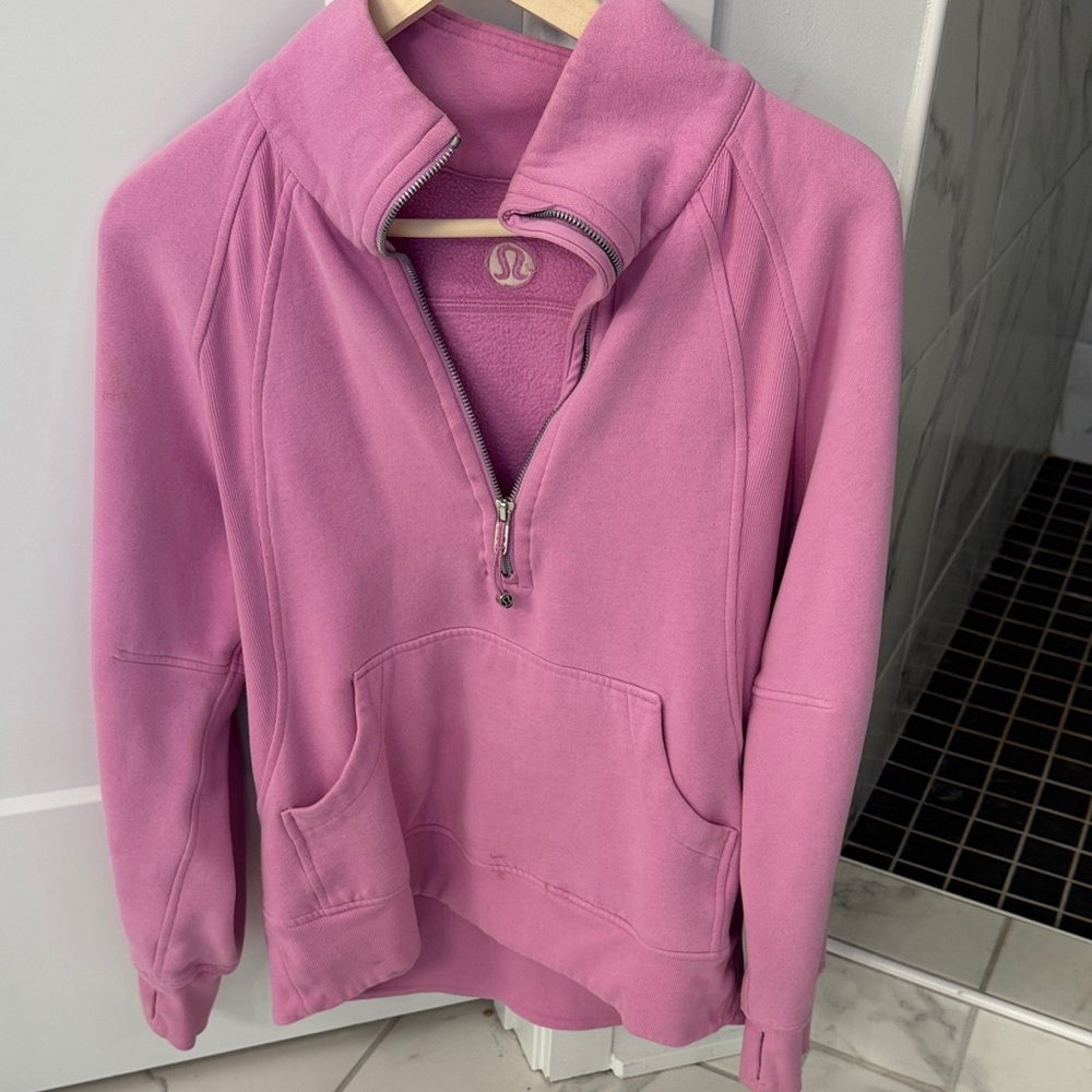 lululemon athletica Orchid Pink Half-Zip Hoodie
